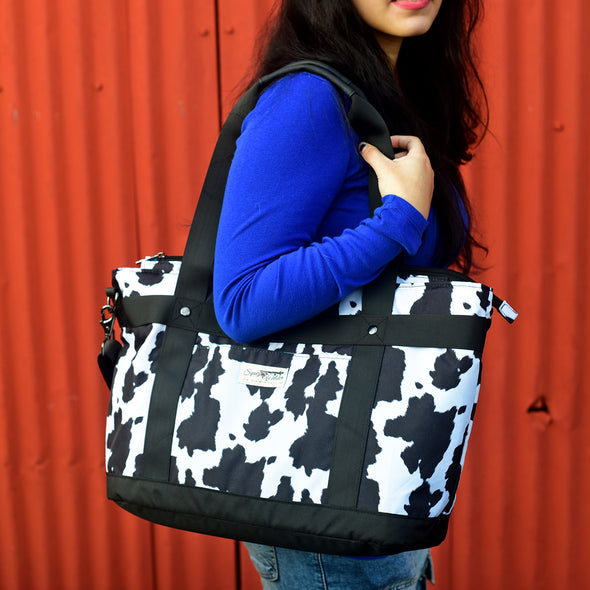 Cow Print Large Venture Tote