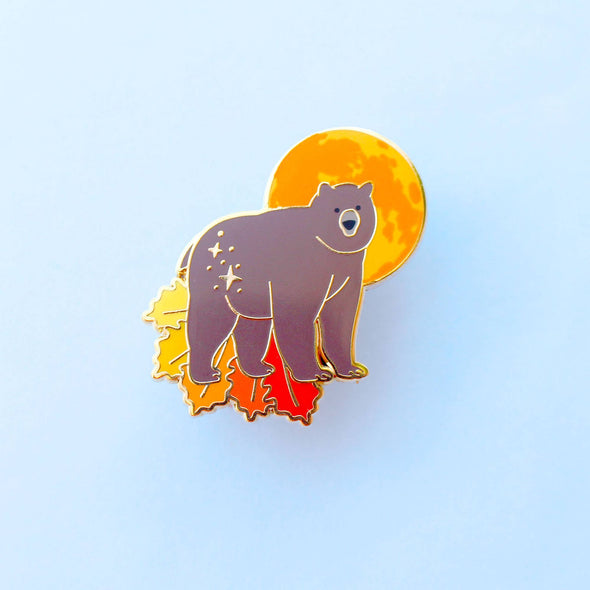 Harvest Moon Bear Enamel Pin