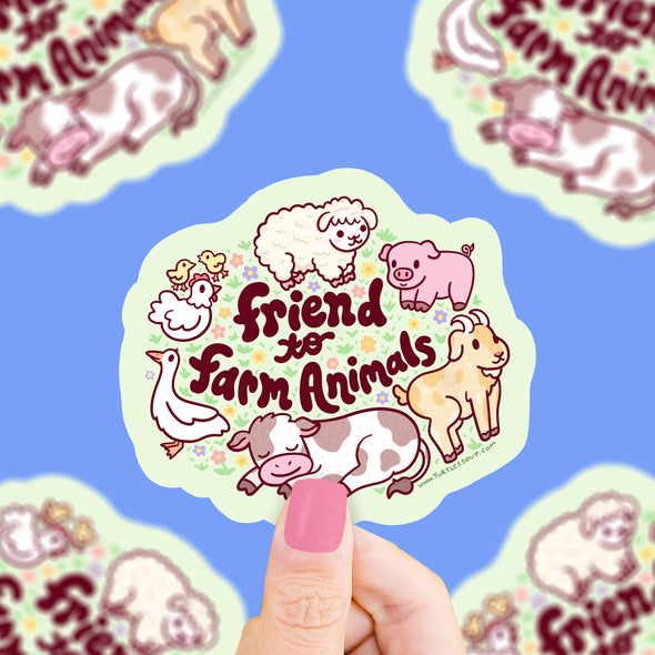 Friend to Farm Animals Vinyl Sticker