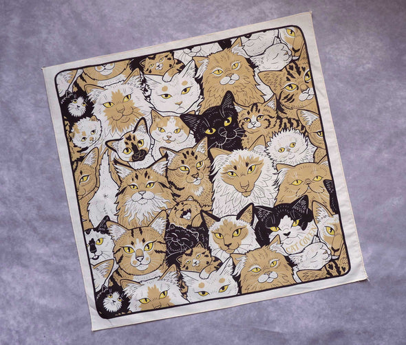 Clutter of Cats Cotton Bandana