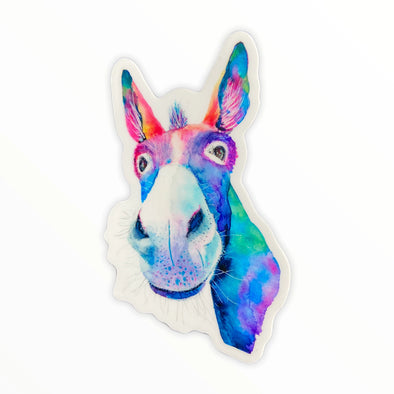 Colorful Donkey Sticker