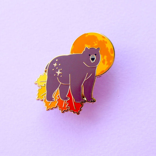 Harvest Moon Bear Enamel Pin