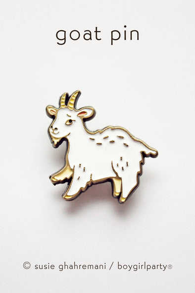 Cute Mountain Goat Enamel Pin
