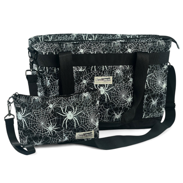 Spooky Spiders Organizer/Wristlet (Glow-in-the-dark!)