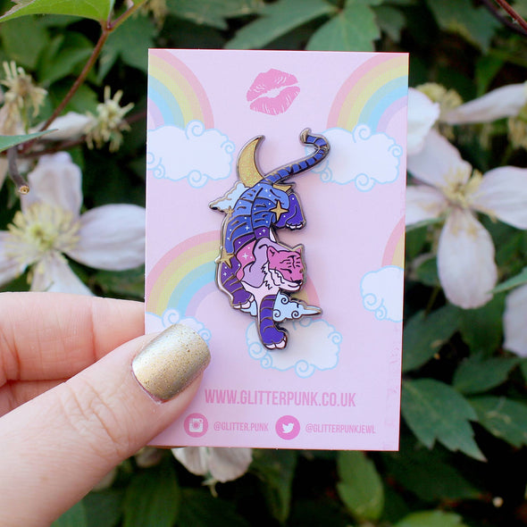 Celestial Tiger Enamel Pin