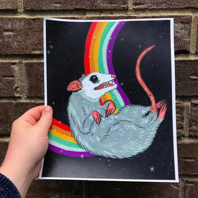 Rainbow 'Possum Print (8"x10")