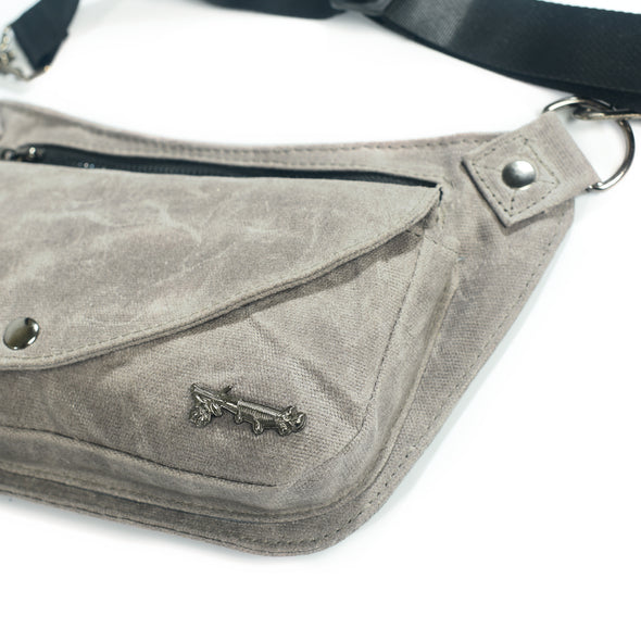 Fossil Gray Lux Hip Pouch