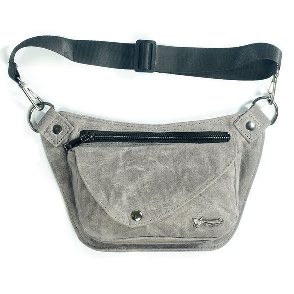 Fossil Gray Lux Hip Pouch