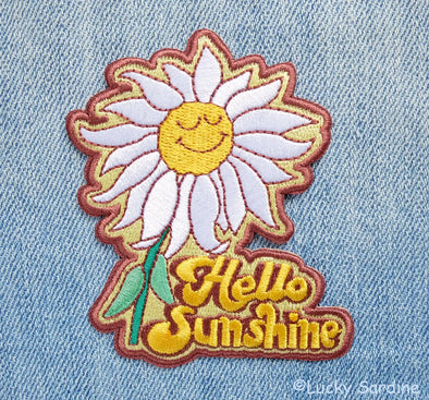 Hello Sunshine Embroidered Patch