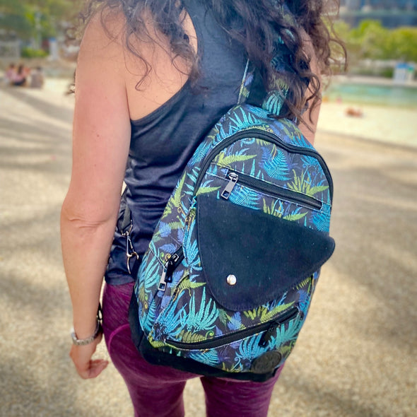 Follow the Ferns Sling Backpack