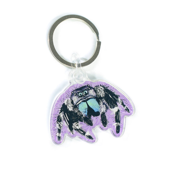 Jumping Spider Acrylic Keychain