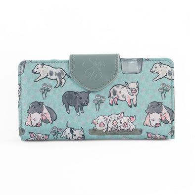 Piggy Patch Long Wallet