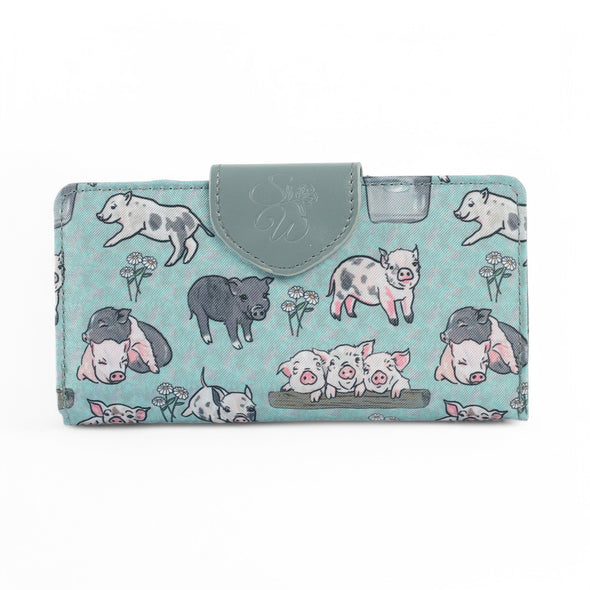 Piggy Patch Long Wallet