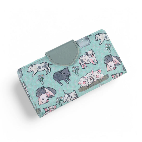 Piggy Patch Long Wallet