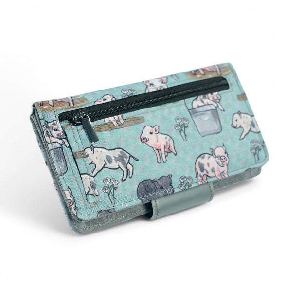 Piggy Patch Long Wallet