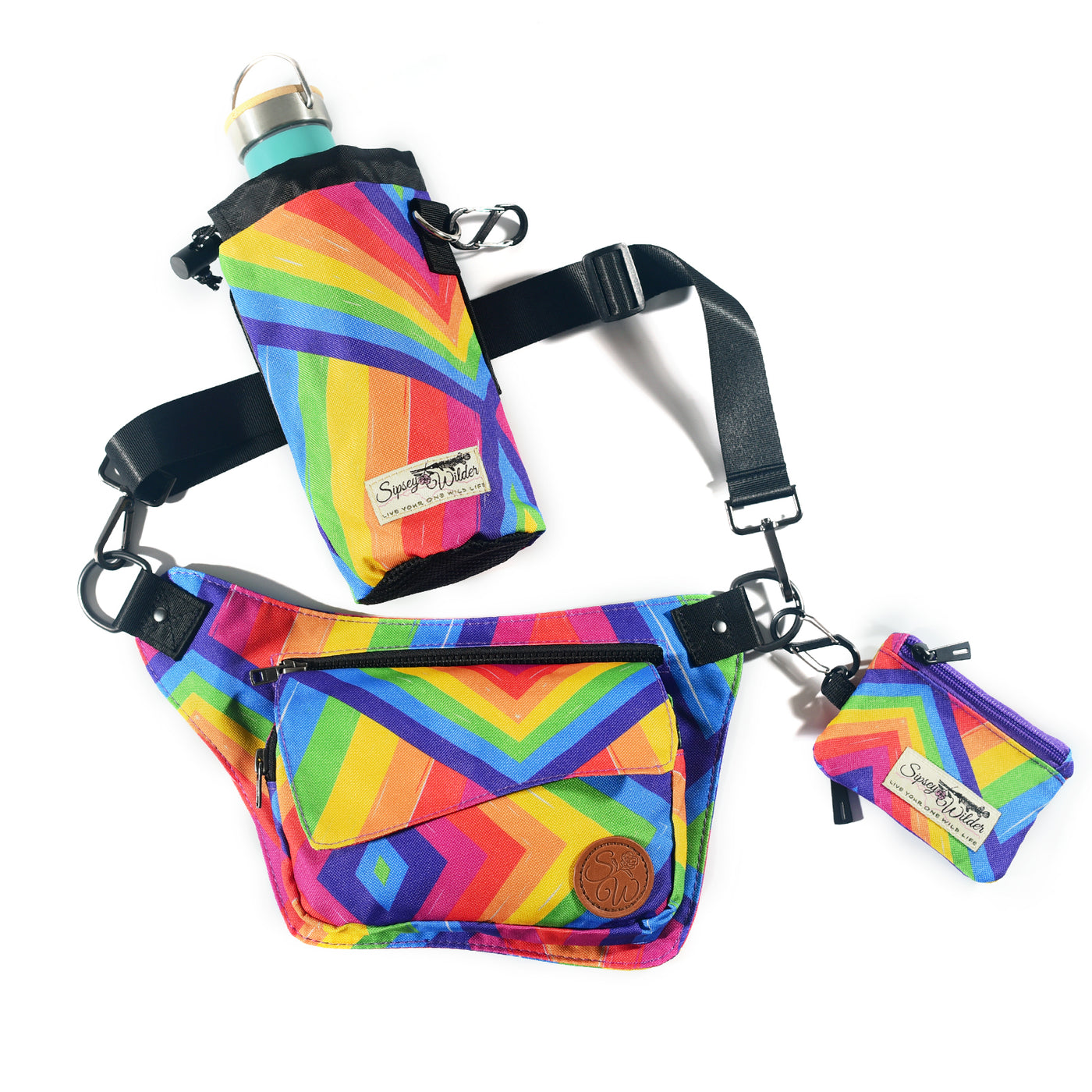 Rainbow Slash Hip Bag – Sipsey Wilder - Main Image
