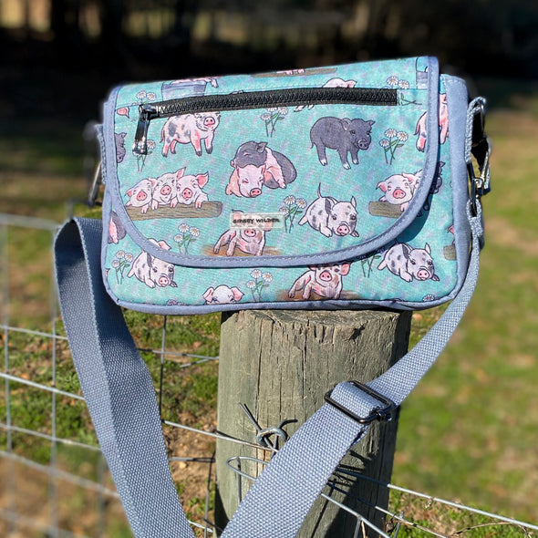 Piggy Patch Stride Crossbody