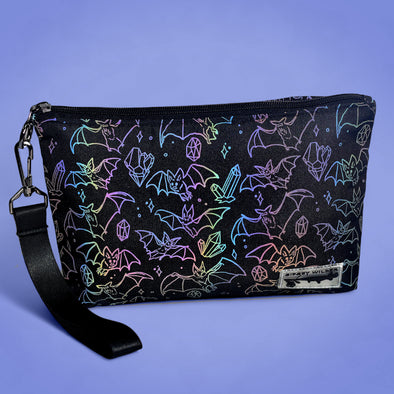 Crystal Cave Bats Organizer/Wristlet (Reflective Holographic!)
