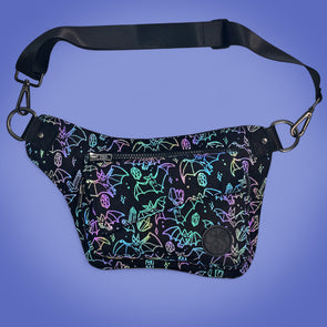 Crystal Cave Bats Hip Bag (Reflective Holographic!)