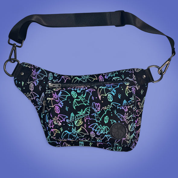 Crystal Cave Bats Hip Bag (Reflective Holographic!)