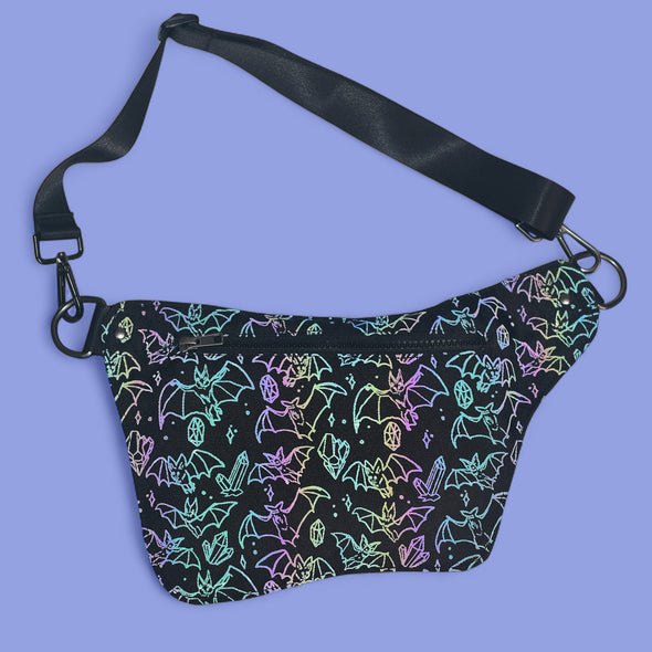 Crystal Cave Bats Hip Bag (Reflective Holographic!)