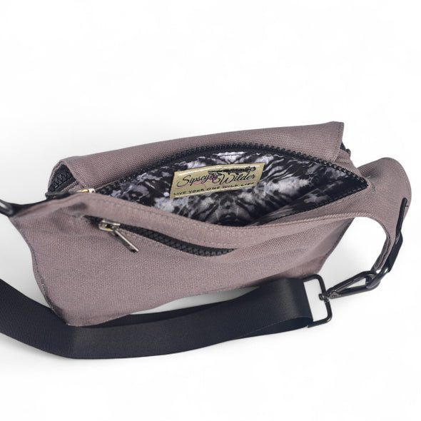 Smoke Gray Hip Bag