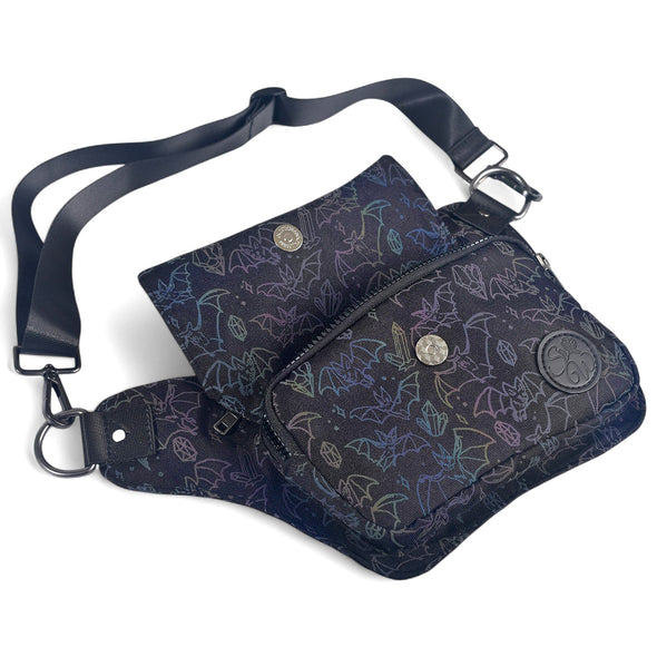 Crystal Cave Bats Hip Bag (Reflective Holographic!)
