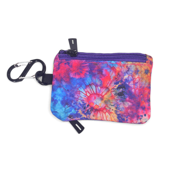 Tie-Dye Bloom Clip Wallet