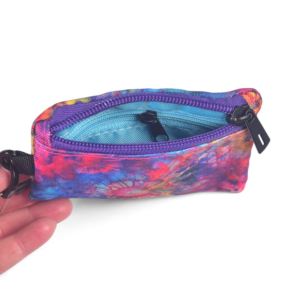 Tie-Dye Bloom Clip Wallet
