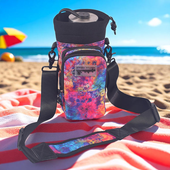 Tie-Dye Bloom Water Bottle Carrier