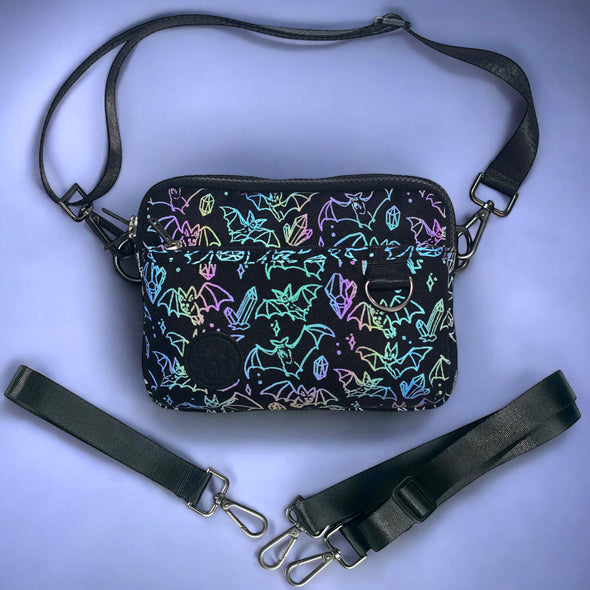Crystal Cave Bats 3-in-1 Bag (Reflective Holographic!)