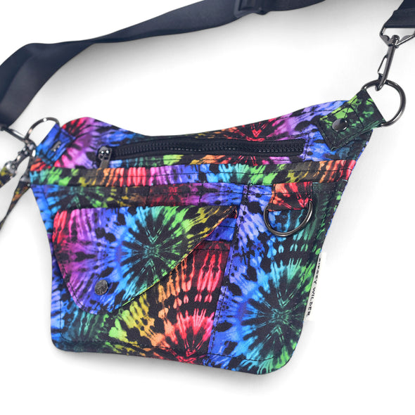 Rainbow Tie-Dye Tech Hip Bag
