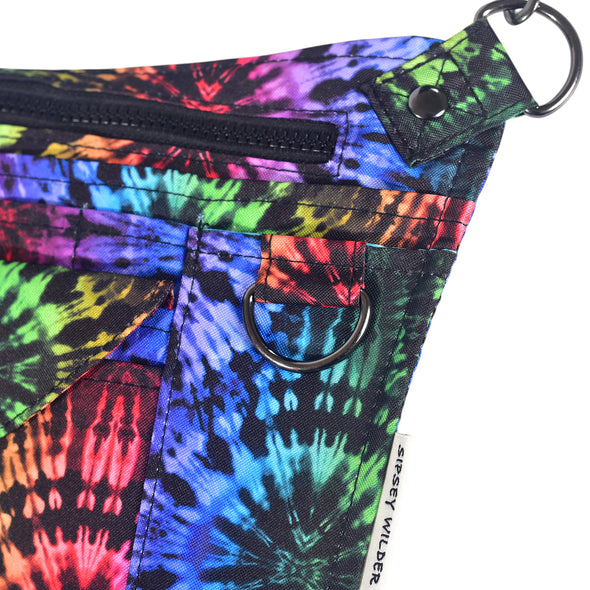 Rainbow Tie-Dye Tech Hip Bag