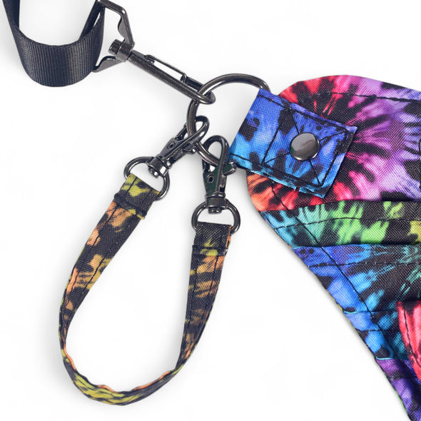 Rainbow Tie-Dye Tech Hip Bag