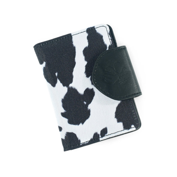 Cow Print Snap Wallet