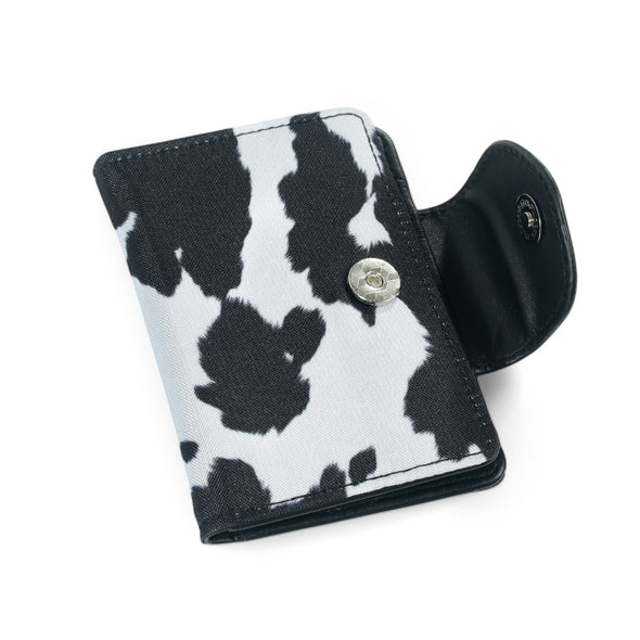 Cow Print Snap Wallet