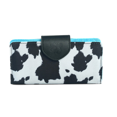 Cow Print Long Wallet