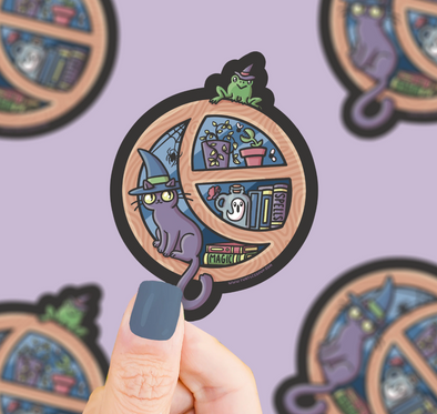 Spooky Halloween Window Vinyl Sticker
