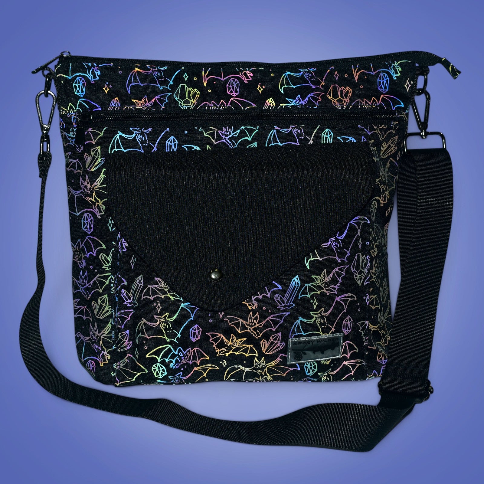 Sipsey Wilder Crystal Cave Bats Sidetrack Crossbody (Reflective Holographic!)