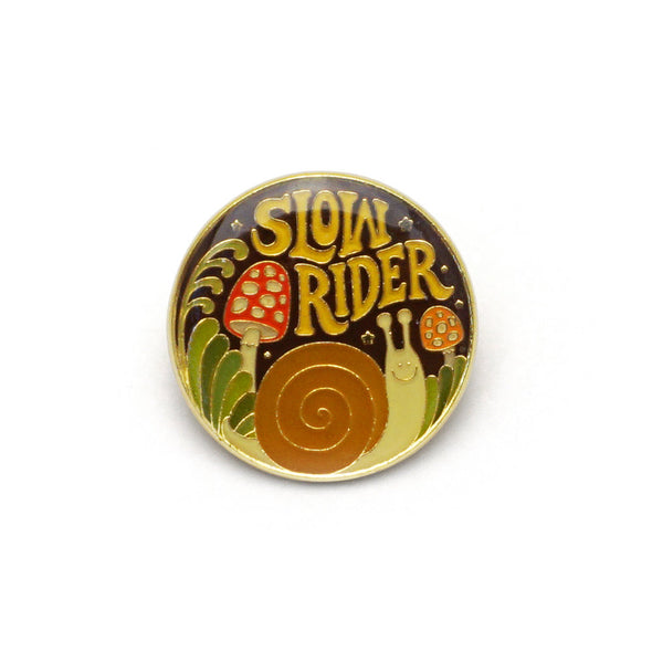 Slow Rider Snail Enamel Pin