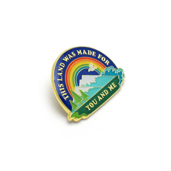 This Land is Our Land Enamel Pin
