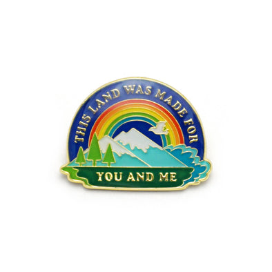 This Land is Our Land Enamel Pin