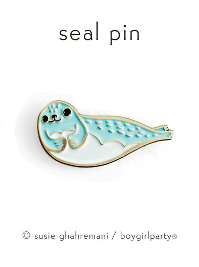Seal Enamel Pin