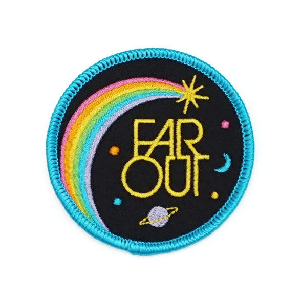 Far Out Iron On Patch
