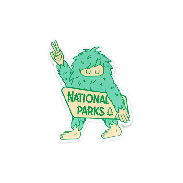 National Parks Sasquatch Sticker