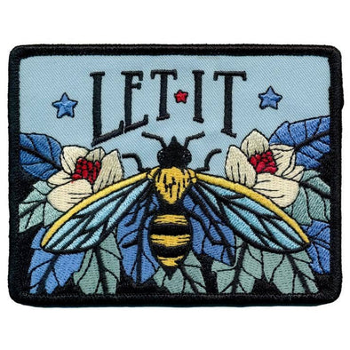 Let It Bee Iron On Patch