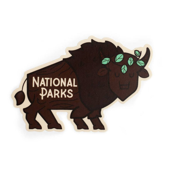 National Parks Buffalo Vinyl Sticker