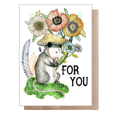 For You Opossum Greeting Card