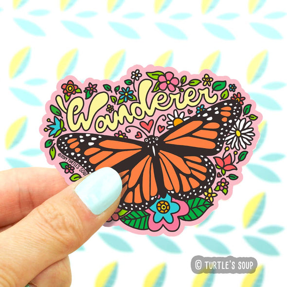 Butterfly Wanderer Vinyl Sticker
