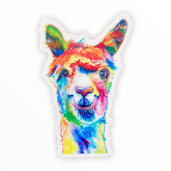 Pop Art Llama Sticker